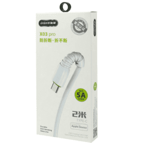 کابل فست شارژ CAZA X03 Pro 5A Type-C 1m